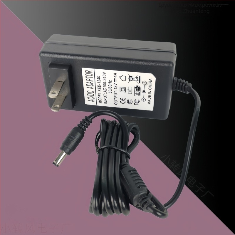 Τροφοδοτικό DC 12V για LED φως και ηλεκτρικά εργαλεία, με καλώδιο, μετασχηματιστής 2A/4A για λείανση και διάτρηση, βύσμα 5.5x2.5 mm