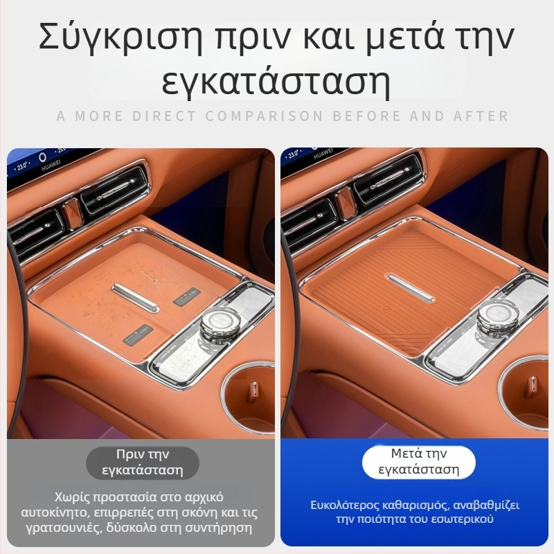 Πλάκα σιλικόνης για ασύρματη φόρτιση στην κεντρική κονσόλα Zhijie V9, αντιολισθητικό μαξιλαράκι εσωτερικού αυτοκινήτου
