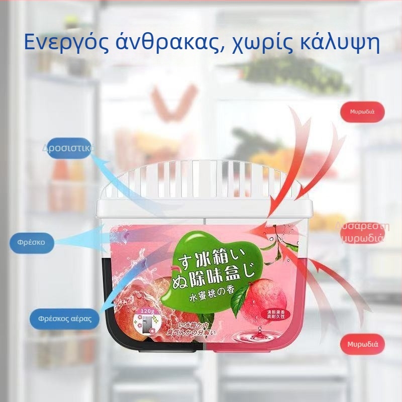 Σειρά δοχείων εξουδετέρωσης οσμών για ψυγείο, ντουλάπι παπουτσιών, ντουλάπι ρούχων, αυτοκίνητο, κουζίνα, συντήρηση τροφίμων και εξουδετέρωση οσμών.