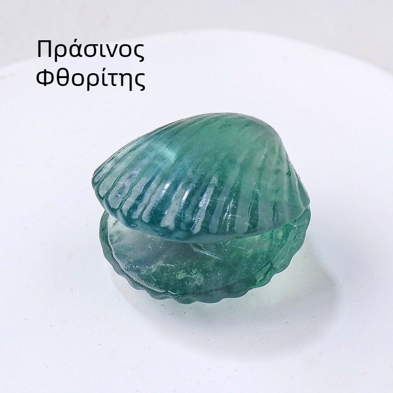 Φυσικό κομμάτι αγάτης σε κοχύλι, κρυσταλλικός λίθος, δείγμα ορυκτών για DIY χειροτεχνίες και οικιακή διακόσμηση
