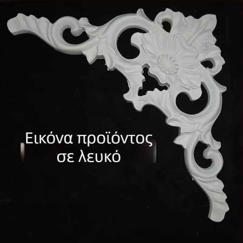 Απλίκες διακοσμητικές με άνθη σε ευρωπαϊκό στυλ για τοίχο και οροφή — διακοσμητικά με απομίμηση γύψου