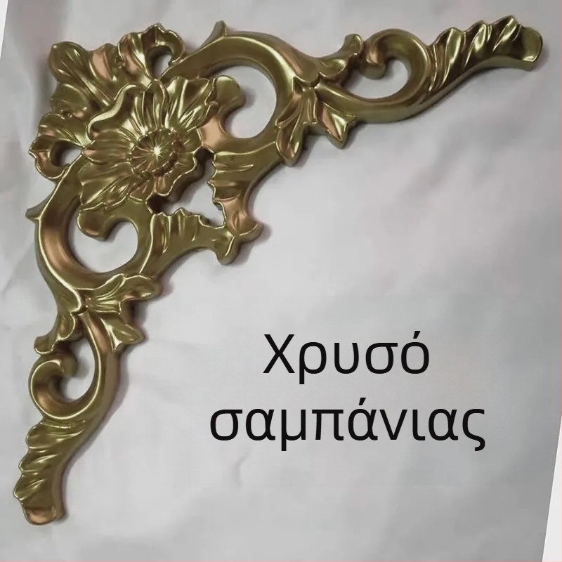 Απλίκες διακοσμητικές με άνθη σε ευρωπαϊκό στυλ για τοίχο και οροφή — διακοσμητικά με απομίμηση γύψου