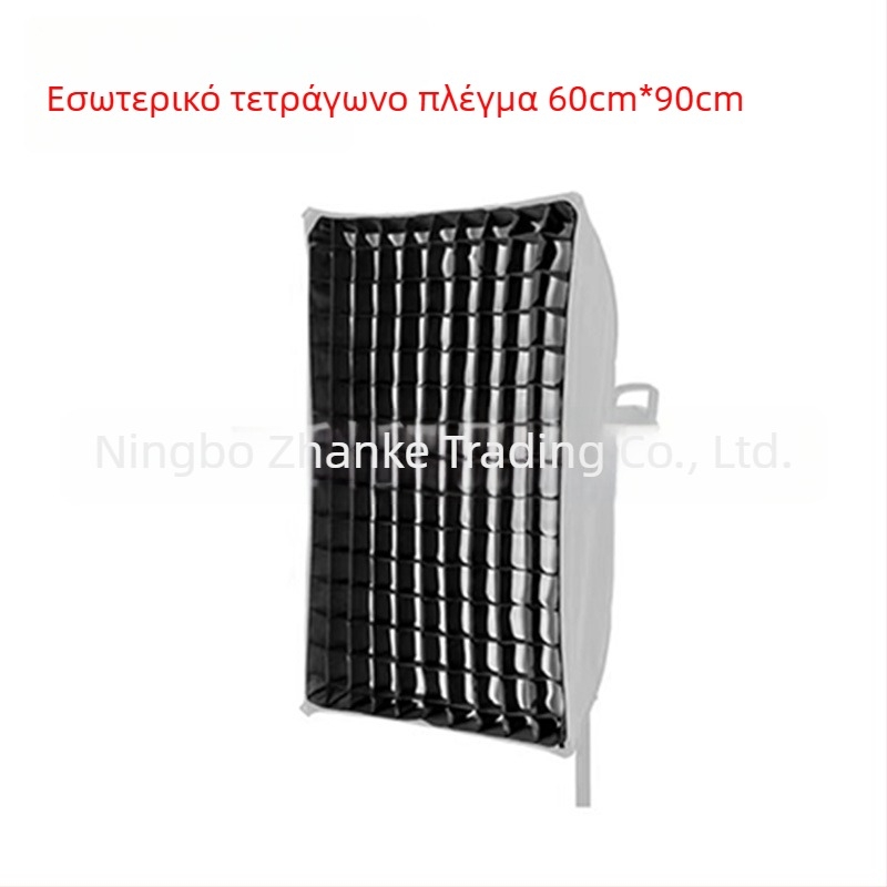 Softbox με πλέγμα για φωτογράφηση σε στούντιο, οκταγωνικό-ορθογώνιο πλέγμα με μοτίβο κυψελών, βαθύς απόδοση φωτός, γρήγορη εγκατάσταση, διαχυτής φωτός και κάλυμμα φλας
