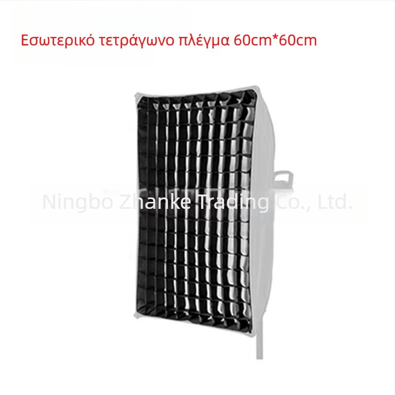 Softbox με πλέγμα για φωτογράφηση σε στούντιο, οκταγωνικό-ορθογώνιο πλέγμα με μοτίβο κυψελών, βαθύς απόδοση φωτός, γρήγορη εγκατάσταση, διαχυτής φωτός και κάλυμμα φλας