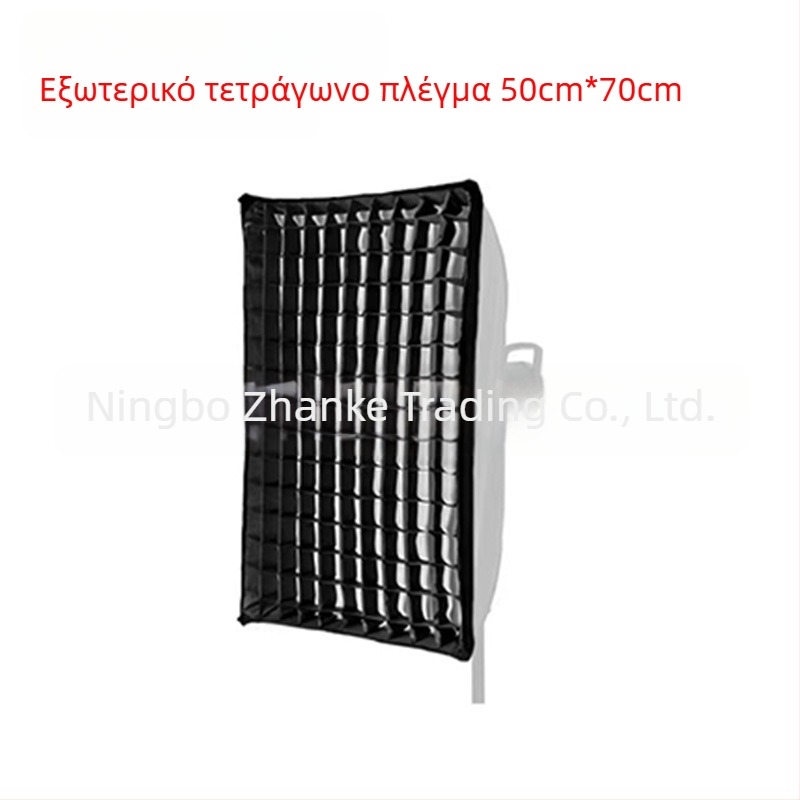 Softbox με πλέγμα για φωτογράφηση σε στούντιο, οκταγωνικό-ορθογώνιο πλέγμα με μοτίβο κυψελών, βαθύς απόδοση φωτός, γρήγορη εγκατάσταση, διαχυτής φωτός και κάλυμμα φλας