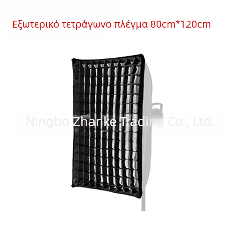 Softbox με πλέγμα για φωτογράφηση σε στούντιο, οκταγωνικό-ορθογώνιο πλέγμα με μοτίβο κυψελών, βαθύς απόδοση φωτός, γρήγορη εγκατάσταση, διαχυτής φωτός και κάλυμμα φλας