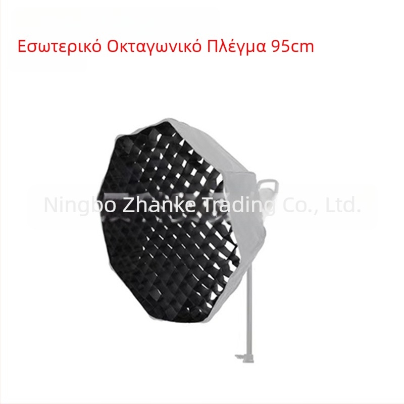 Softbox με πλέγμα για φωτογράφηση σε στούντιο, οκταγωνικό-ορθογώνιο πλέγμα με μοτίβο κυψελών, βαθύς απόδοση φωτός, γρήγορη εγκατάσταση, διαχυτής φωτός και κάλυμμα φλας