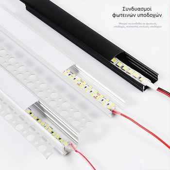 24V COB LED λωρίδα, με ρυθμιζόμενο φωτισμό, αυτοκόλλητη στην πίσω όψη