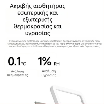 Ψηφιακό υγραρόμετρο εσωτερικού χώρου με οθόνη θερμοκρασίας και υγρασίας, τοίχου για βρεφικό δωμάτιο