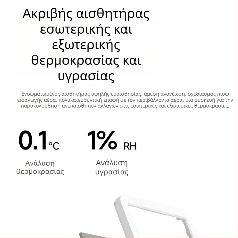 Ψηφιακό υγραρόμετρο εσωτερικού χώρου με οθόνη θερμοκρασίας και υγρασίας, τοίχου για βρεφικό δωμάτιο