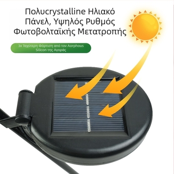 Ηλιακά φώτα κήπου με σχέδια καβούρι και χταπόδι, φώτα από σίδηρο για αυλή