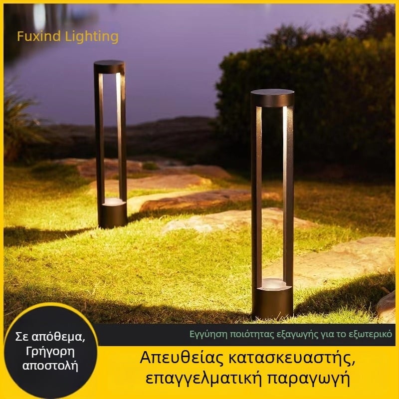 Αδιάβροχος εξωτερικός λαμπτήρας για γκαζόν και κήπο, ηλεκτρικά τροφοδοτούμενος, υπερφωτεινό φως τοπίου με έλεγχο φωτισμού