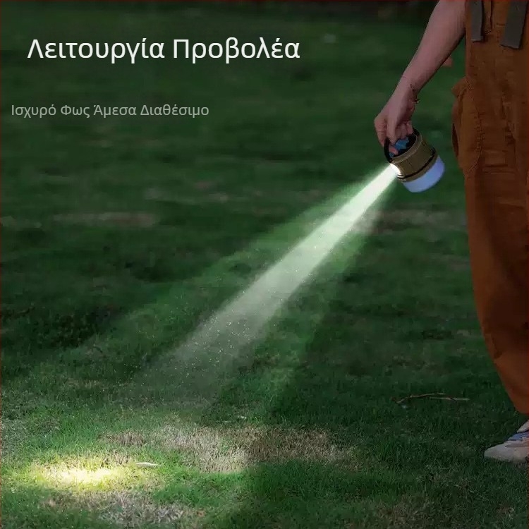 Φακός LED με ηλιακή φόρτιση για έκτακτη χρήση, δύο πηγές φωτός, ρυθμιζόμενος, με γάντζο, πτυσσόμενος, φωτισμός πάγκων, λάμπα με βολβό