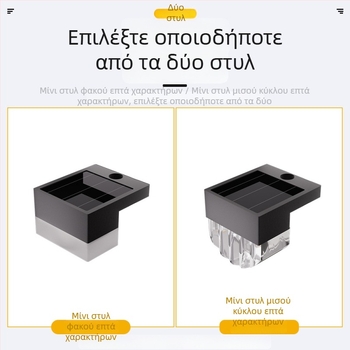 Ηλιακά φωτιστικά εξωτερικών σκαλοπατιών με αυτόματη ενεργοποίηση στο σκοτάδι, διακοσμητικό φωτιστικό τοίχου, μίνι φώτα μπαλκονιού, διακόσμηση κήπου
