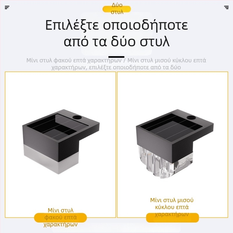Ηλιακά φωτιστικά εξωτερικών σκαλοπατιών με αυτόματη ενεργοποίηση στο σκοτάδι, διακοσμητικό φωτιστικό τοίχου, μίνι φώτα μπαλκονιού, διακόσμηση κήπου