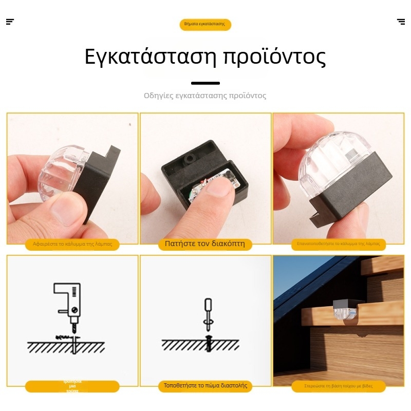 Ηλιακά φωτιστικά εξωτερικών σκαλοπατιών με αυτόματη ενεργοποίηση στο σκοτάδι, διακοσμητικό φωτιστικό τοίχου, μίνι φώτα μπαλκονιού, διακόσμηση κήπου