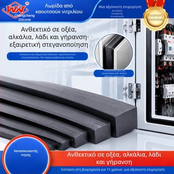Μαύρη ταινία στεγανοποίησης σιλικόνης, ανθεκτική σε υψηλές θερμοκρασίες, χωρίς παραμόρφωση
