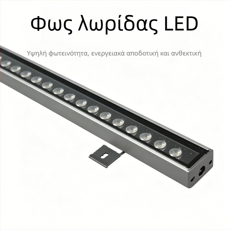RGB γραμμική LED λωρίδα για φωτισμό τοίχων και περιγράμματος, 512 LED
