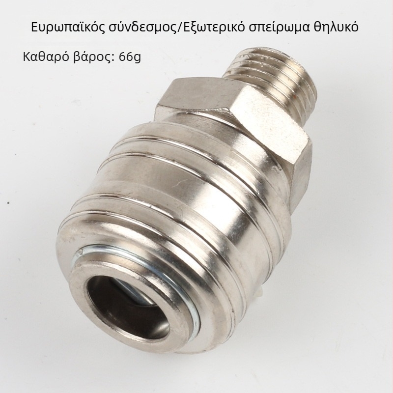 Γερμανικού στυλ γρήγορη σύνδεση, 1/4 εξωτερική βίδα θηλυκός συνδετήρας, σωλήνας αέρα υψηλής πίεσης