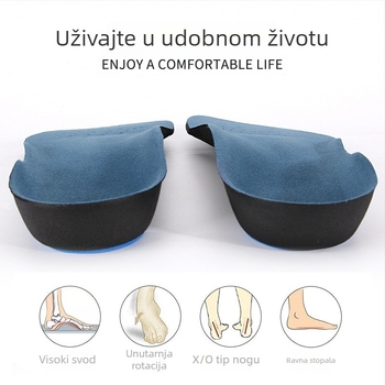 Uložak za svod stopala, valgus pete iznutra i izvana, noga u obliku slova X, noga u obliku slova O, potpora za svod stopala, uložak za korekciju ravnog stopala