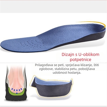 Uložak za korekciju ravnog stopala, uložak za korekciju svoda stopala za muškarce i žene, EVA uložak za unutarnje i vanjske dijelove, osam riječi za korekciju stopala na veliko