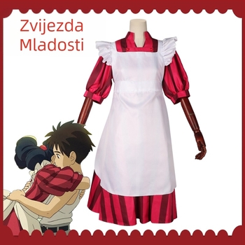 Canglu i dječak Cos crvena haljina Cosplay Anime Kakav život želiš živjeti djevojka slatka odjevna kombinacija