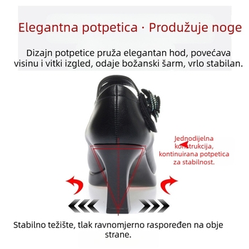Eksplozivne modne cipele s visokom petom, mršavljenje, Cheongsam cipele za majke, jednobojne, plitke, elegantne ženske plitke cipele