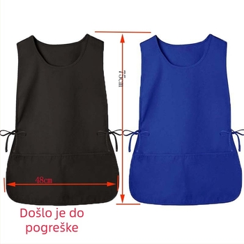 Pregača za e-trgovinu preko granica, vrući obućar, ravni set, jednobojna, visoka vrijednost boje, supermarket, kućanstvo, vodootporna crna pregača