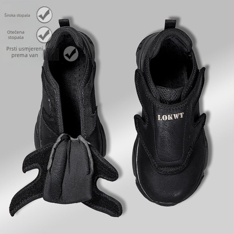 Kožne široke muške cipele za debljanje, prošireno stopalo, otečene cipele za hodanje, široko stopalo, zadebljano, tople starije osobe, posebne cipele za valgus palca