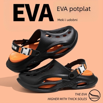 Papuče 2025. Ljeto, nove šuplje prozračne Baotou cipele s dvostrukom namjenom, muške ležerne cipele za gaženje s mekim potplatom za plažu