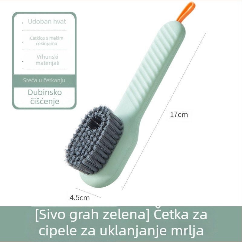 Četka za cipele s dodanom tekućinom, višenamjenska četka za cipele, profesionalni alat za pranje cipela, mekane čekinje koje ne oštećuju cipele, alat za četku za rublje u kućanstvu