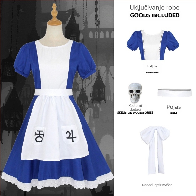 Alice Crazy Return cos Suit Alice Alice Maid Suit cosplay kostim za scensku izvedbu