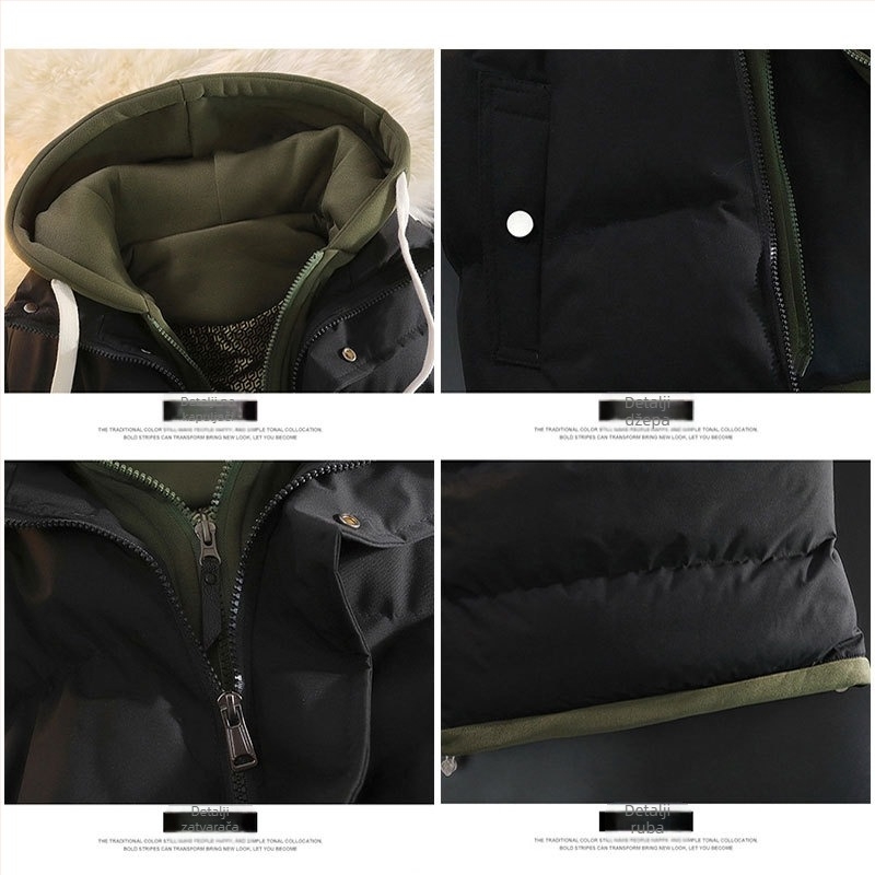 Topli pamučni prsluk za mlade, jesen i zimu, kaput za mlađe i starije srednjoškolce, lažni dvodijelni zadebljani pamučni prsluk bez rukava za muškarce