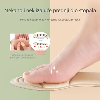 4D ulošci za žene koje se ne osjećaju umorno nakon dugog stajanja, upijaju znoj, prozračni, zadebljani, apsorbiraju udarce, super mekane cipele s visokom petom, jastučići upola manje veličine, naljepnice za pete