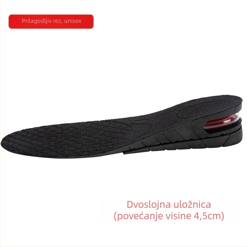 Unutarnji povišeni uložak za muškarce i žene, nevidljivi sportski mekani uložak, udoban, apsorpcijski, zračni jastuk, podloga za podizanje, puni jastuk, super mekani povišeni uložak