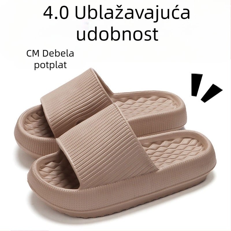 Papuče s debelim dnom od 4 cm, ženske prekogranične ekskluzivne papuče od mekog dna od EVA materijala za veće veličine, kućne sandale za parove na veliko