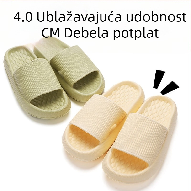 Papuče s debelim dnom od 4 cm, ženske prekogranične ekskluzivne papuče od mekog dna od EVA materijala za veće veličine, kućne sandale za parove na veliko