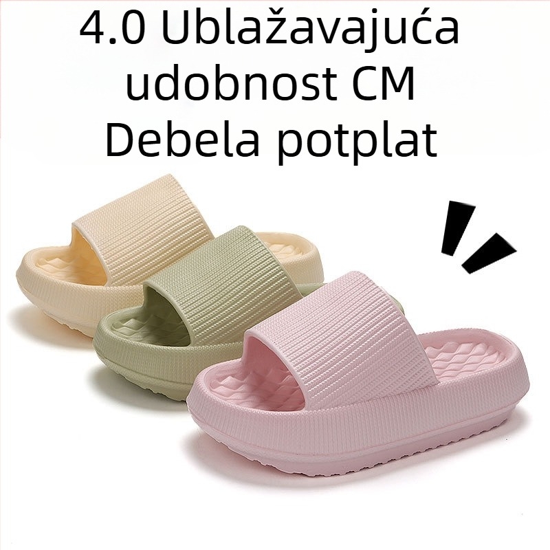 Papuče s debelim dnom od 4 cm, ženske prekogranične ekskluzivne papuče od mekog dna od EVA materijala za veće veličine, kućne sandale za parove na veliko