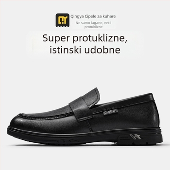 Lagane ljetne prozračne kuharske cipele za muškarce — protuklizne, vodootporne i otporne na ulje za sigurnu kuhinjsku obuću