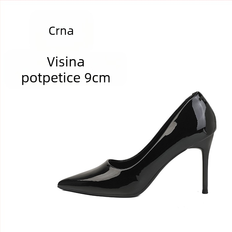 Visoke potpetice za žene, stiletto potpetice, nove bijele profesionalne cipele sa špicastim vrhom, nišni elegantni dizajn, boje kože