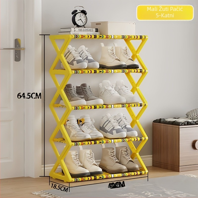Prekogranični jednostavni moderni stalak za cipele otporan na prašinu, višeslojni stalak za cipele, jednostavna montaža stalka za cipele, sklopivi stalak za cipele