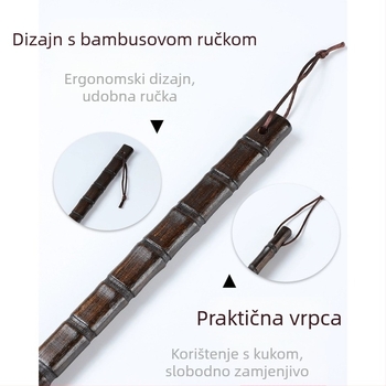 Izvlakač cipela od punog drveta za kućanstvo s dugom ručkom za starije osobe za trudnice, ne savija se, izvlači se za cipele, nosi se, artefakt za cipele, drveni izvlakač za cipele, uštedite vrijeme