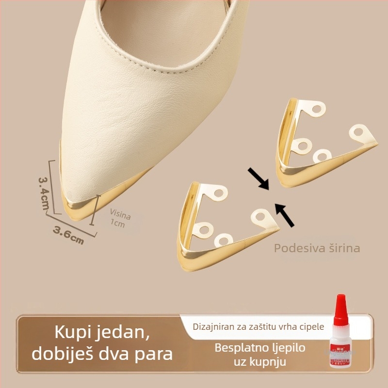 Zaštitnik za prste, Zaštitnik za prste, Vrh cipele protiv udaraca, Kožna navlaka za vrh cipele, Popravak visokih peta, Torba za špicaste prste, Artefakt od metalne glave prsta