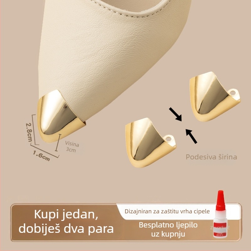 Zaštitnik za prste, Zaštitnik za prste, Vrh cipele protiv udaraca, Kožna navlaka za vrh cipele, Popravak visokih peta, Torba za špicaste prste, Artefakt od metalne glave prsta