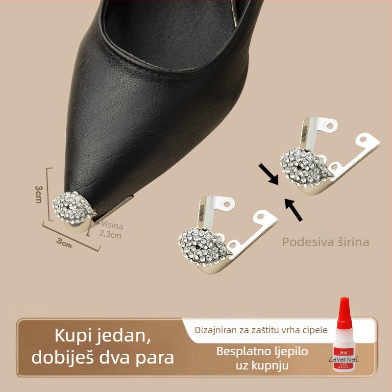 Zaštitnik za prste, Zaštitnik za prste, Vrh cipele protiv udaraca, Kožna navlaka za vrh cipele, Popravak visokih peta, Torba za špicaste prste, Artefakt od metalne glave prsta