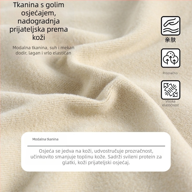 Ženski grudnjak boje kave s ovratnikom od bundeve, toplim grudnjakom bez rukava za jesen i zimu