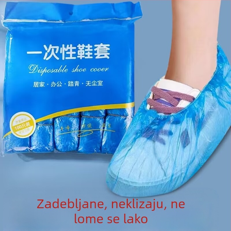 Kućanske plastične navlake za cipele otporne na prašinu, uniseks vodootporne navlake za cipele, novi materijal, PE navlaka za stopala, zadebljane navlake za cipele za jednokratnu upotrebu