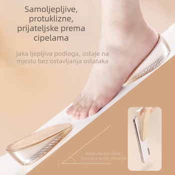 Unutarnji uložak za žene, nevidljivi jastučić za čizme, posebno za ležernu upotrebu, dezodorans, prozračan i udoban, muški silikonski polu-uložak koji ne umara stopala