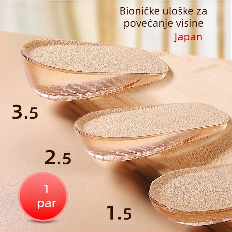 Unutarnji uložak za žene, nevidljivi jastučić za čizme, posebno za ležernu upotrebu, dezodorans, prozračan i udoban, muški silikonski polu-uložak koji ne umara stopala