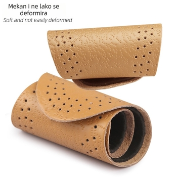 Kožni ulošci za muškarce, zadebljani prvi sloj kravlje kože, upijaju znoj, apsorbiraju udarce, prozračni, s punim jastukom, izravna prodaja, prozračni i apsorbiraju udarce za muškarce i žene